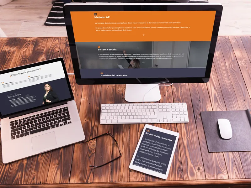 Proyecto de diseño web e identidad visual para AE Assessment